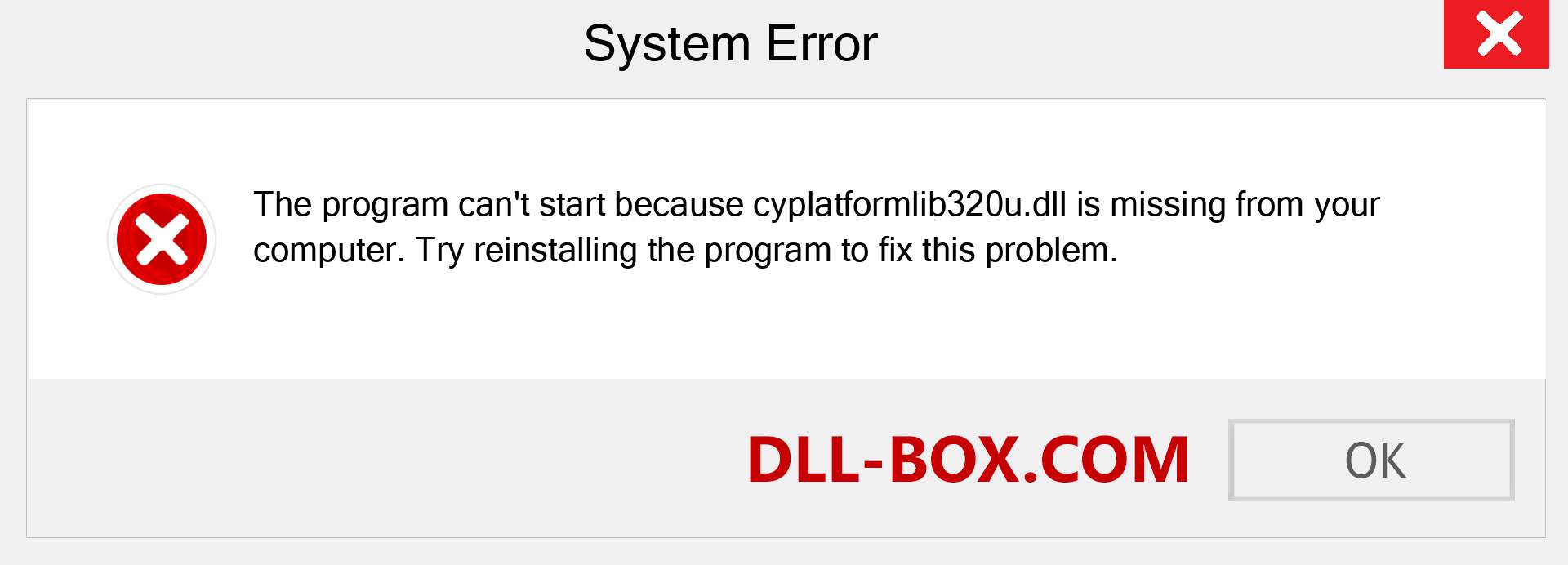  cyplatformlib320u.dll file is missing?. Download for Windows 7, 8, 10 - Fix  cyplatformlib320u dll Missing Error on Windows, photos, images